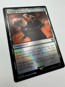 MTG TCG Wound Reflection Universes Beyond: Doctor Who Foil - Image 3