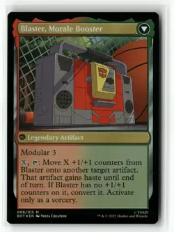 Blaster, Combat DJ 008 Foil Universes Beyond: Transformers BOT MTG Magic - Image 2