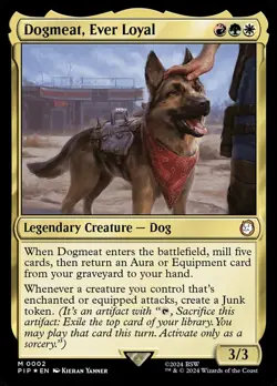 Dogmeat, Ever Loyal - Foil Light Play, English Magic the Gathering MTG Universes - Image 1
