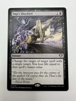 MTG TCG Imp's Mischief Commander Masters Regular - Image 1