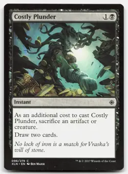 MTG Costly Plunder C Ixalan 96 LP - Image 1