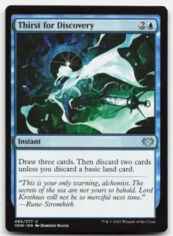 MTG Thirst for Discovery U Innistrad: Crimson Vow 85 LP - Image 1