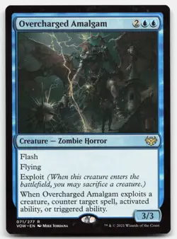 MTG Overcharged Amalgam R Innistrad: Crimson Vow 71 LP - Image 1