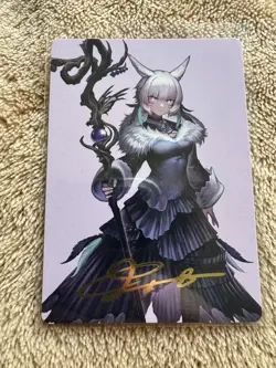 Y'shtola Night's Blessed Art Card 53/53 (Gold Stamp Signature) MTG Final Fantasy - Image 1