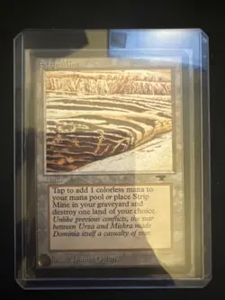 MTG Strip Mine No Horizon MP Antiquities Magic the Gathering - Image 1