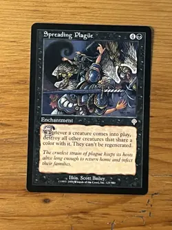 MTG - Magic the Gathering - Spreading Plague - Invasion - Pro Tour Stamped - Image 1