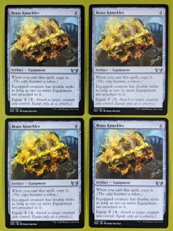 Brass Knuckles x4 Streets of New Capenna 4x MTG 2 Showcase - Image 1