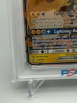 2019 Pokemon Sun & Moon Unified Minds 54/236 Raichu Alolan Raichu GX PSA 10 - Image 5