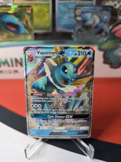 Vaporeon GX - SM172 - Pokemon Promo Sun & Moon Ultra Rare Card NM - Image 1