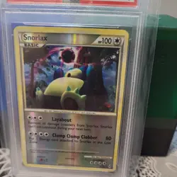 2011 POKEMON CALL OF LEGENDS SNORLAX #33 REVERSE FOIL PSA 9 - Image 2