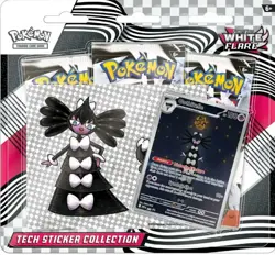 Pokemon White Flare Tech Sticker Collection SV10.5 - 3 WHITE FLARE Pack Blister - Image 1