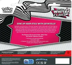 Pokemon White Flare Tech Sticker Collection SV10.5 - 3 WHITE FLARE Pack Blister - Image 2