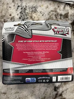 Pokemon White Flare Tech Sticker Collection SV10.5 - 3 WHITE FLARE Pack Blister - Image 5