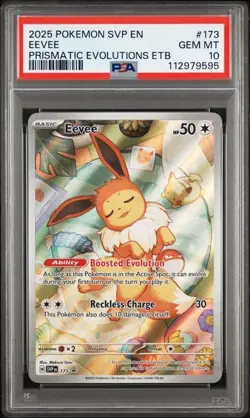 2025 POKEMON SVP EN-SV BLACK STAR PROMO #173 EEVEE PRISMATIC EVOLUTIONS ETB - Image 1