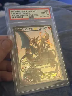 2016 POKEMON JPN XY PROMO FULL ART/CHARIZARD EX PSA 10 - Image 2