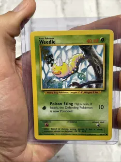 WOTC Weedle 69/102 Pokemon Base Set Unlimited NM/MT Vintage Vtg Never Played TCG - Image 1