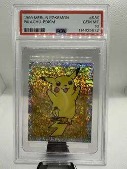 1999 Merlin Pokemon Pikachu Prism #S30 - PSA 10 (GEM MINT) - Image 1
