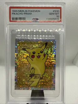 1999 Merlin Pokemon Pikachu Prism #S30 - PSA 10 (GEM MINT) - Image 2
