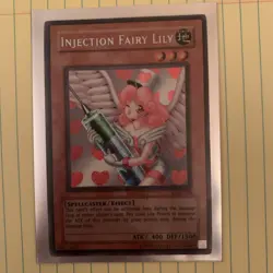 Injection Fairy Lily LOD-100 Secret Rare Unlimited Yugioh VTG! - Image 1
