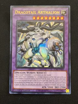 Yugioh Dracotail Arthalion (UR) JUSH-EN006 YuGiOh! Justice Hunters 1st Edition - Image 1