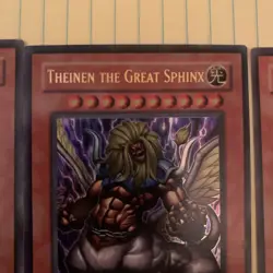 YUGIOH Great SPHINX Set Of 3 Full Ultra HOLOFOIL ANDRO THEINEN TELEIA EP1 VTG!! - Image 5