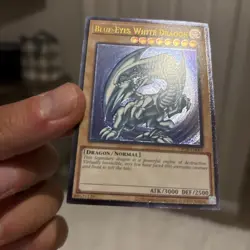 YUGIOH Blue-Eyes White Dragon OP28-EN001 Ultimate Rare NA Blue hue uk seller - Image 3