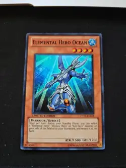 Yugioh Elemental Hero Ocean CT07-EN018 Super Rare Limited Edition NM - Image 1