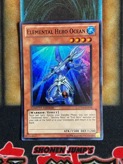 Yugioh Elemental Hero Ocean CT07-EN018 Super Rare Limited Edition NM - Image 1