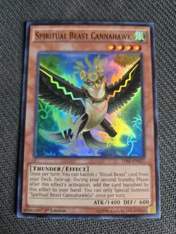 Spiritual Beast Cannahawk THSF-EN027 Super Rare 1st Edition NM Yugioh Free Ship - Image 1