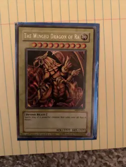 YuGiOh The Winged Dragon of Ra DOD-001 Secret Rare Holographic Yu-Gi-Oh! VTG! - Image 2