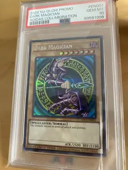 Yu-Gi-Oh! Dark Magician ADC1-EN001 Secret Rare Adidas Collab Promo - PSA 10 🇺🇸 - Image 1