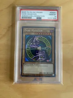 Yu-Gi-Oh! Dark Magician ADC1-EN001 Secret Rare Adidas Collab Promo - PSA 10 🇺🇸 - Image 2