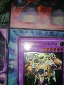 YU-GI-OH! Elemental Hero Thunder Giant 1st Edition Ultimate Rare Euro Print Lp - Image 2