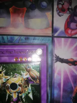 YU-GI-OH! Elemental Hero Thunder Giant 1st Edition Ultimate Rare Euro Print Lp - Image 3