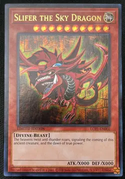 Yugioh Slifer the Sky Dragon LC01-EN002 Ultra Rare 25th Anniversary NM - Image 1