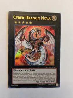YuGiOh Cyber Dragon Nova SUPER RARE OP17-EN006 Mint Condition - Image 1