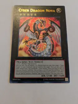 YuGiOh Cyber Dragon Nova SUPER RARE OP17-EN006 Mint Condition - Image 2