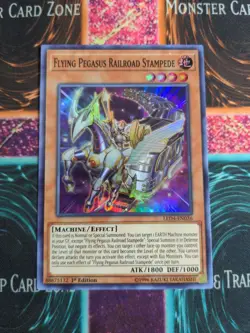 Yu-Gi-Oh! Flying Pegasus Railroad Stampede LED4-EN036 1st Edition Super Rare NM - Image 1