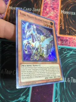 Yu-Gi-Oh! Flying Pegasus Railroad Stampede LED4-EN036 1st Edition Super Rare NM - Image 2