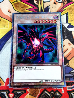 Red-Eyes Black Dragon ra04-en109 *ART 1* (NEW) Platinum-Secret Rare Yu-Gi-Oh - Image 1