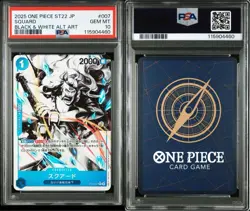 2025 PSA 10 Squard ST22-007 Japanese ONE PIECE Card Starter Deck Ace Newgate - Image 3