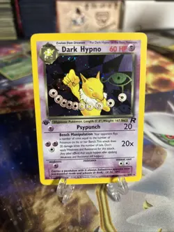 Pokemon Dark Hypno 1st Edition Holo Rare Card Team Rockets Set 9/82 NM - Image 1