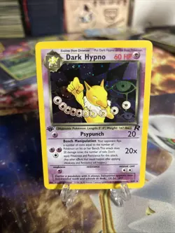 Pokemon Dark Hypno 1st Edition Holo Rare Card Team Rockets Set 9/82 NM - Image 2