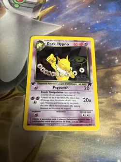 Pokemon Dark Hypno 1st Edition Holo Rare Card Team Rockets Set 9/82 NM - Image 4