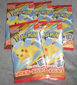 Pokemon Card McDonald's Promo 5 Pack Pikachu 020/M-P and Random Card Japanese - Image 1