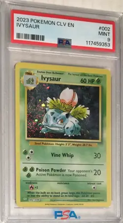 2023 Pokemon Trading Card Game Classic Collection PSA 9 Ivysaur Holo #002 CLV002 - Image 1