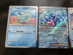 Palafin ex SVP 126 Holo Black Star Promo + Finizen & Palafin Card Set NM - Image 2