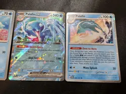 Palafin ex SVP 126 Holo Black Star Promo + Finizen & Palafin Card Set NM - Image 3