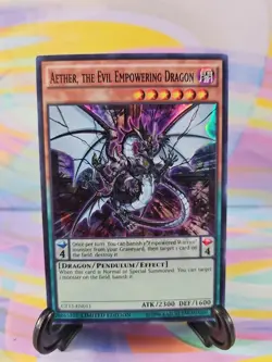 Yu-Gi-Oh TCG Card | Aether, the Evil Empowering Dragon CT13-EN011 Limited Ed. - Image 1