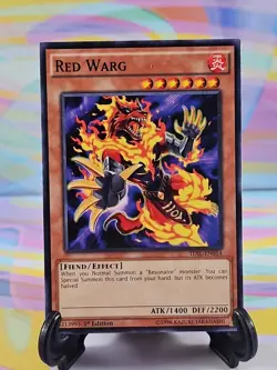 Yu-Gi-Oh TCG Card | Red Warg TDIL-EN014 First Edition - Image 1